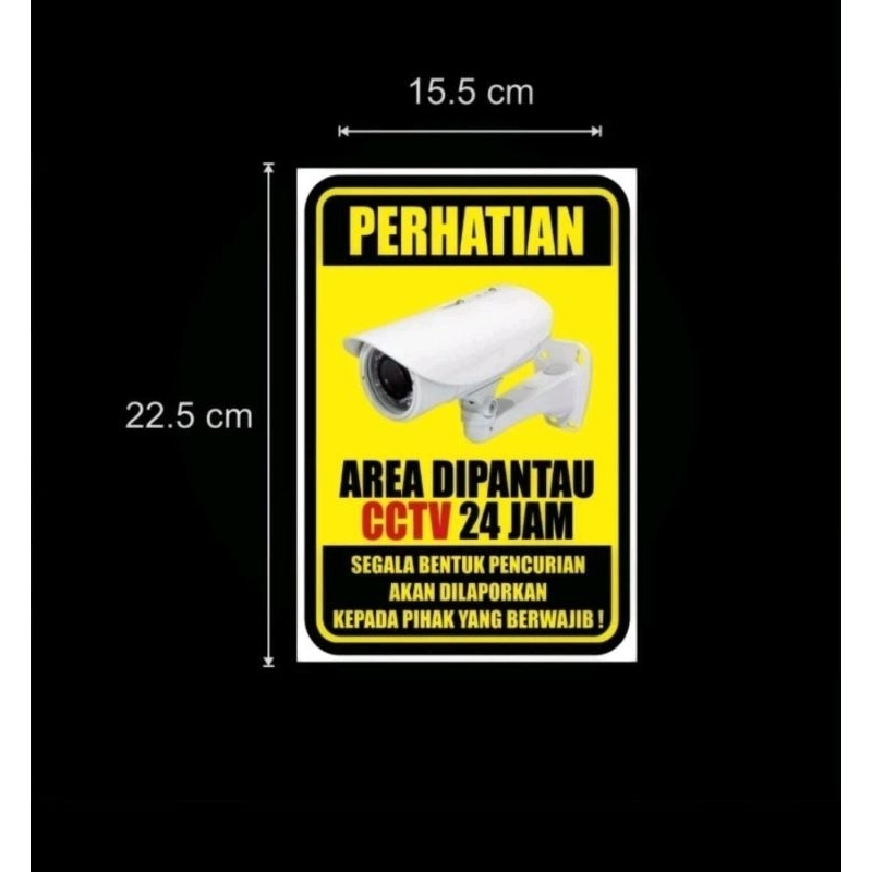 

Stiker CCTV Anti maling