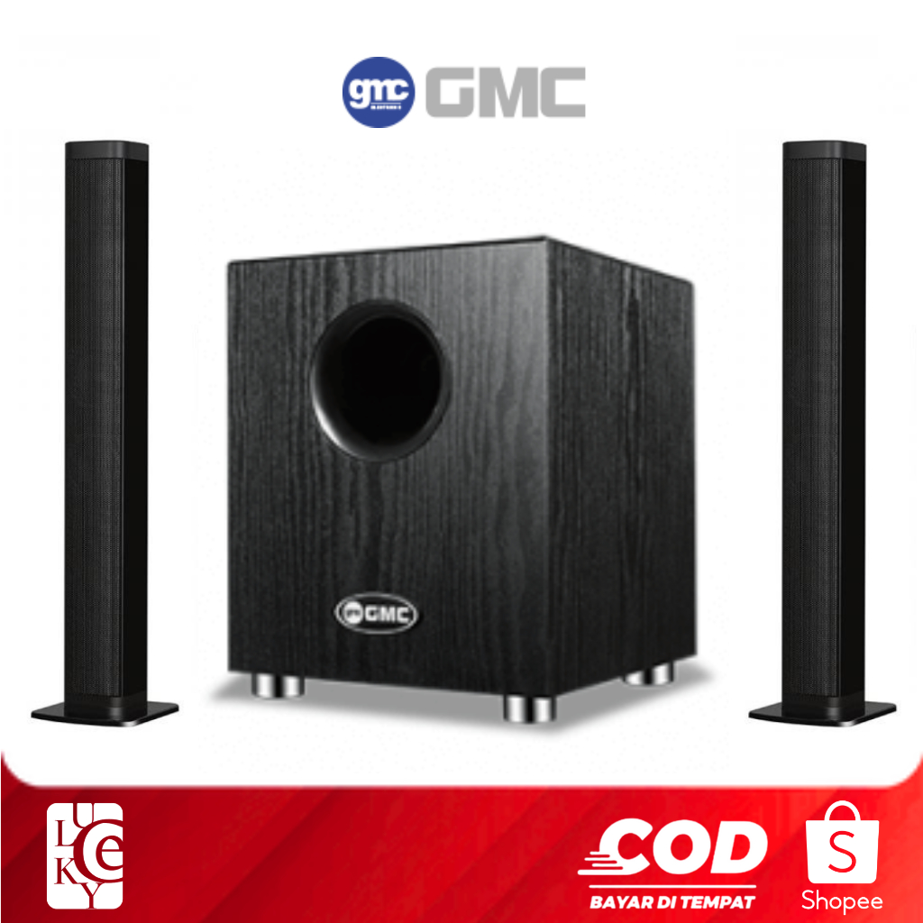 SOUND BAR GMC 898G SPEAKER Bass Bluetooth Remot Radio BT USB