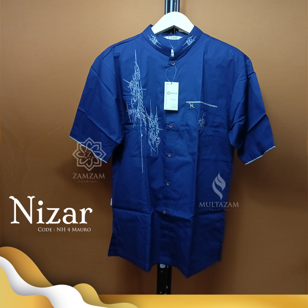 TERMURAH Baju koko NH 4 MAURO Nizar Bordir ORIGINAL BERKUALITAS