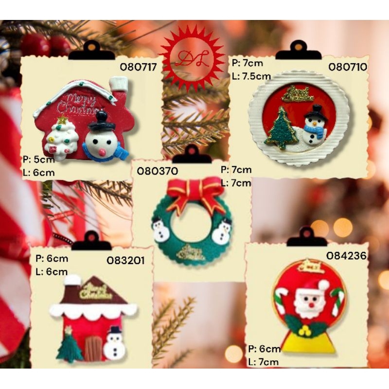 

Clay Natal / Hiasan kue natal