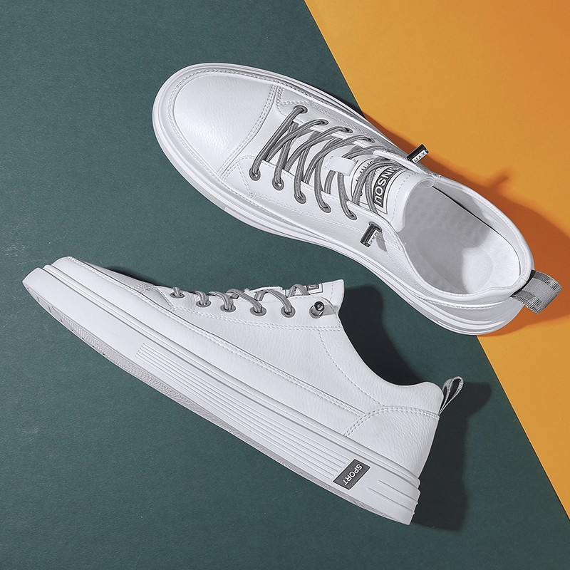 Sapatu sneaker pria ori sepatu putih polos pria sepatu verio full putih TERBARU