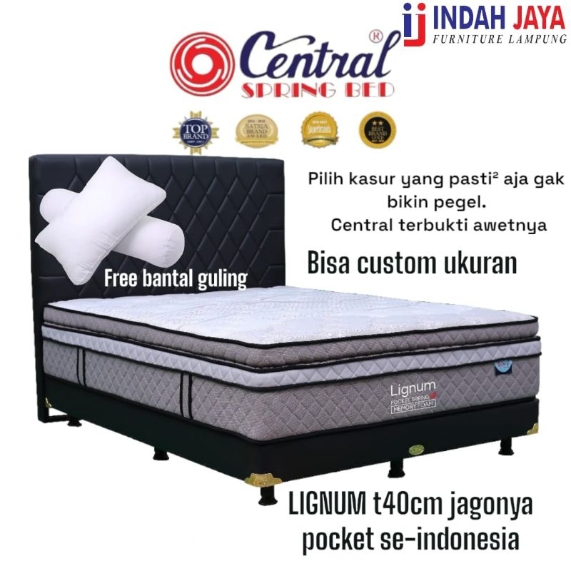 Springbed central pocket LIGNUM+ divan ori uk180x40x200