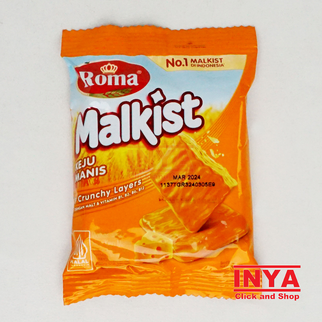 

Roma Malkist Keju Manis 18gr Sachet - Biscuits