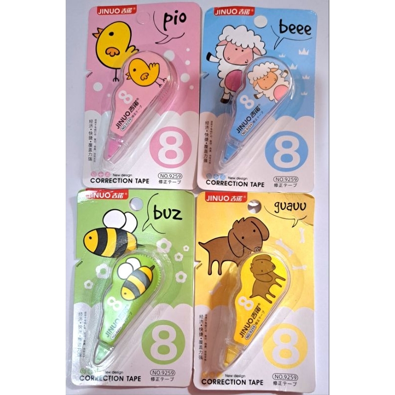 

Correction Tape / Stiker Tarik / Tipe X penghapus pen karakter lucu roll 8meter