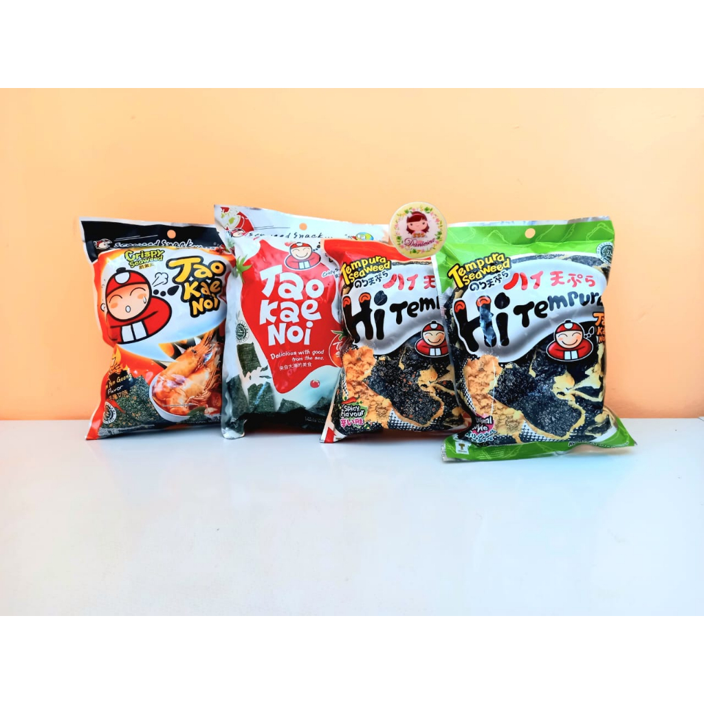

Snack Import | TAO KAE NOI Hi Tempura Seaweed Original, Spicy 25gr Halal BPOM (SCP)