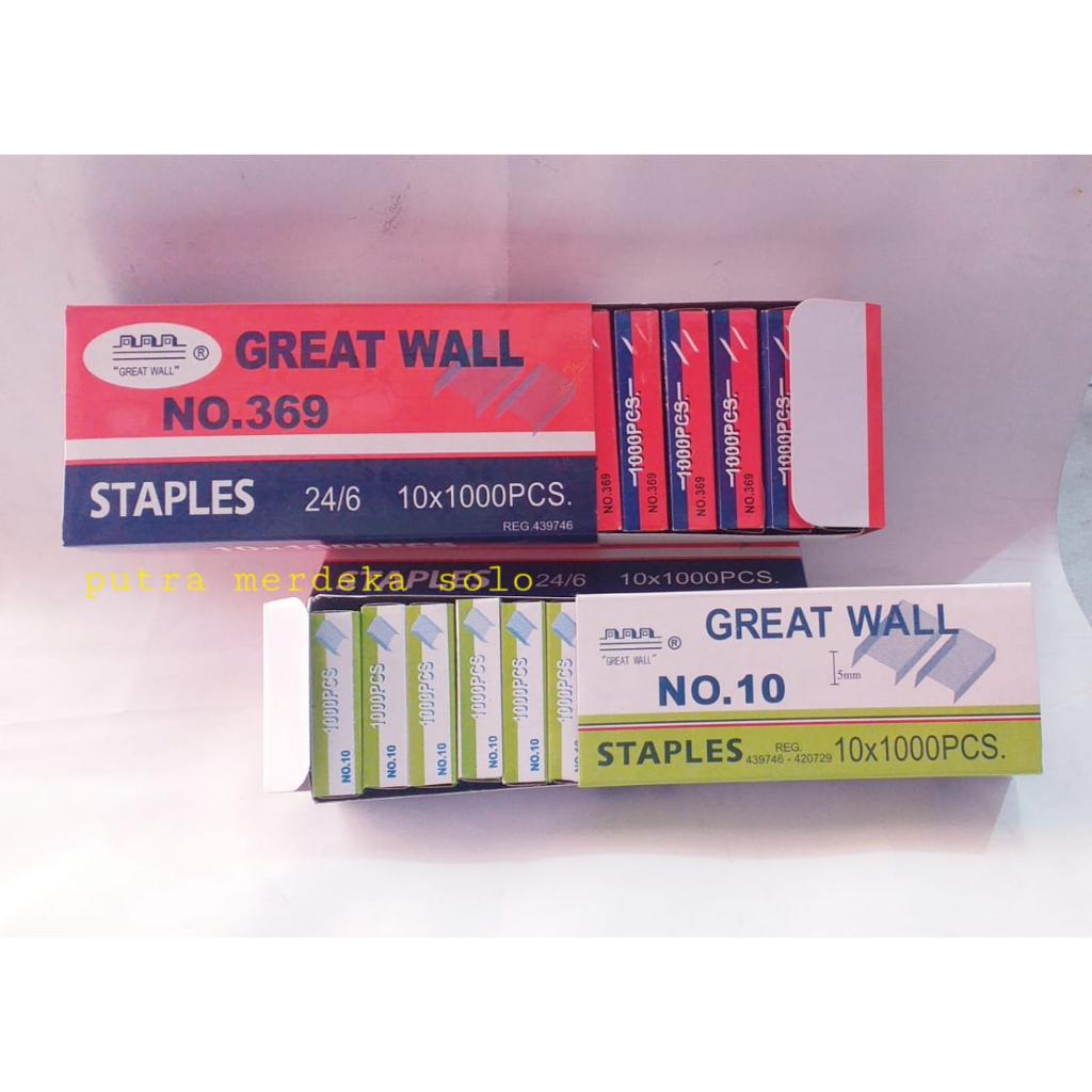 

Isi Staples Great Wall Kecil / Besar