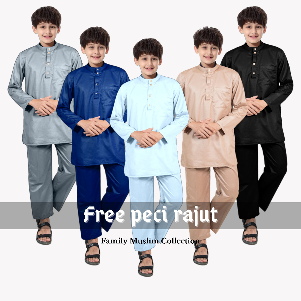 Setelan koko anak baju koko anak laki laki 5-14 tahun premium set kurta AL-KAUTSAR