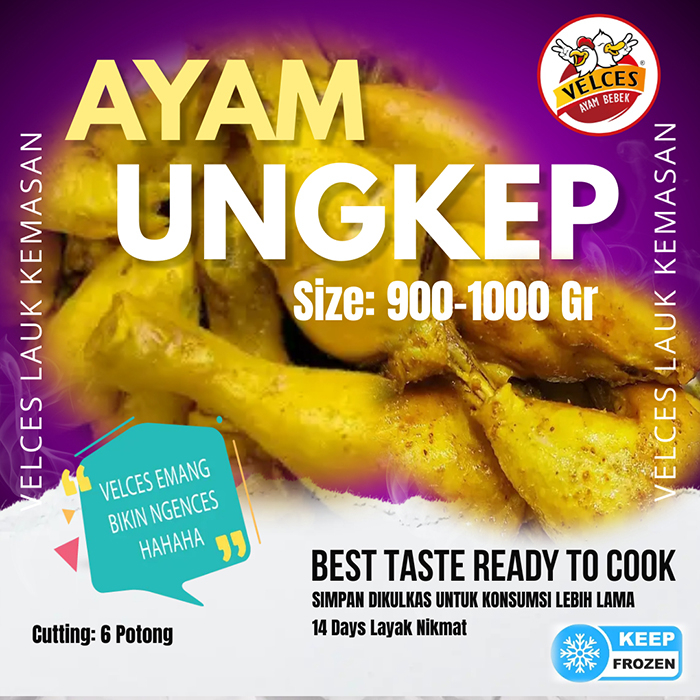 

Ayam Ungkep Velces Ayam Bumbu Kuning 900-1000 GR