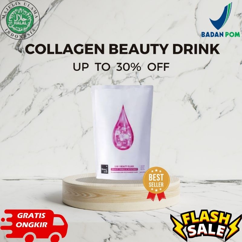 COLLAGEN POWDER DRINK Beaudelab Suplemen Pencerah Kulit ORI BPOM