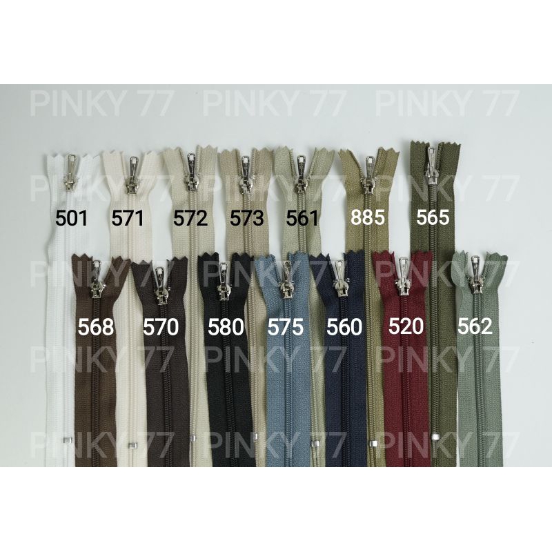 Resleting YKK 6 Inch CFC39 Kepala Besar / Rit YKK 6 Inch (1 lusin)