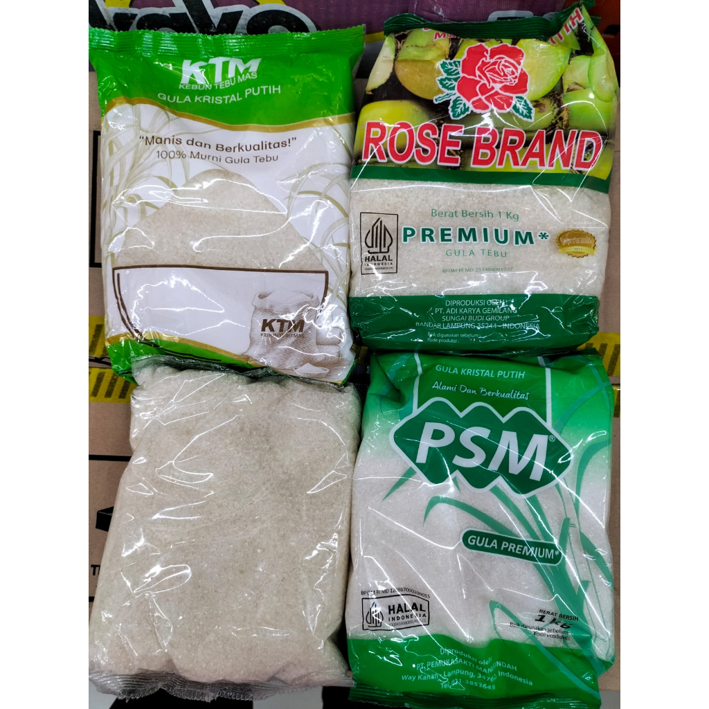 

Gula Pasir Putih Kemasan 1 Kg.