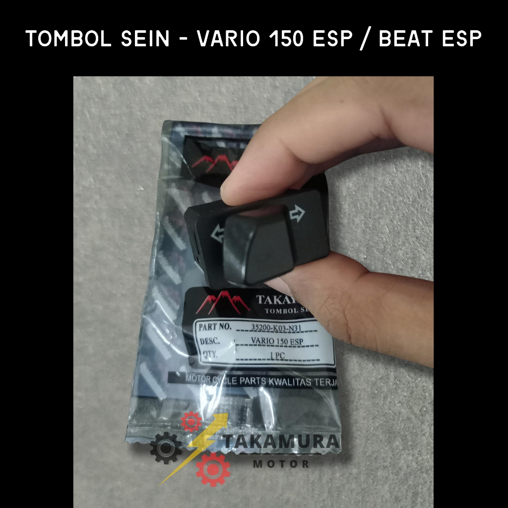 Takayama Tombol - Saklar Sein Sen Honda Vario 150 ESP - Beat ESP (K03-N31)