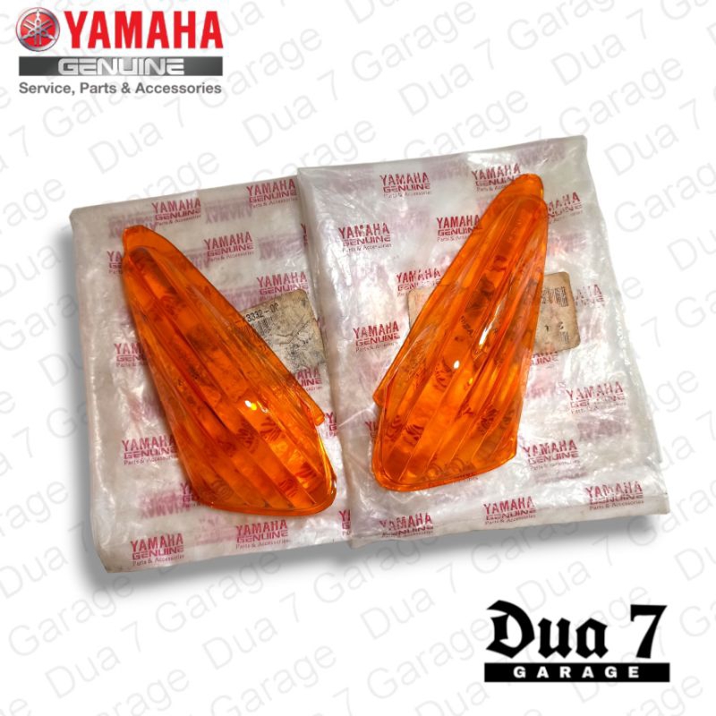 Mika kaca lampu sein sen riting rihting belakang original Yamaha Nouvo Sporty Lele kuning kanan kiri