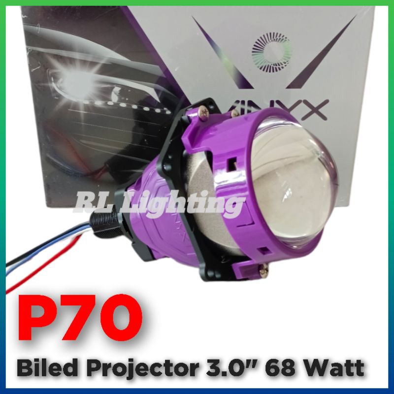 P70 Bi-LED Projector 3 inch Blue Lens 60 Watt PINYX