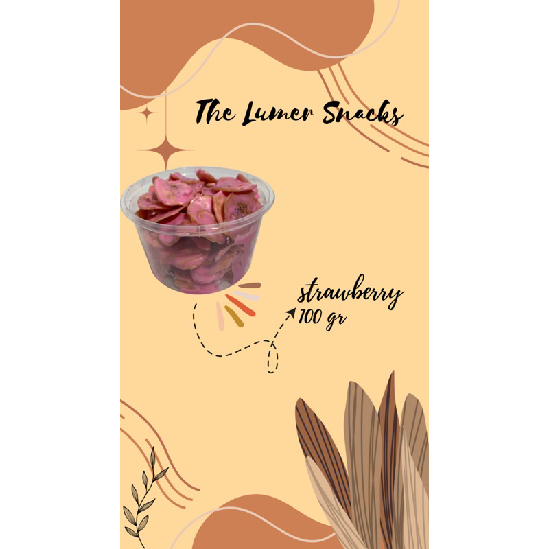 

Keripik Pisang Lumer Rasa Strawberry