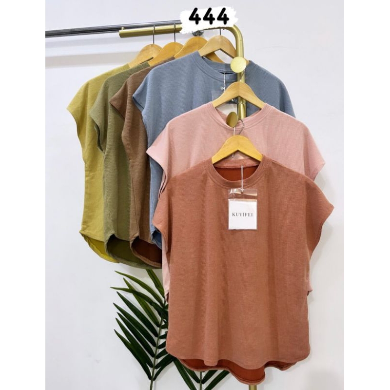 KUYIFEI 444//Atasan rajut//Baju rajut//Atasan wanita//Kaos wanita//Blouse jumbo