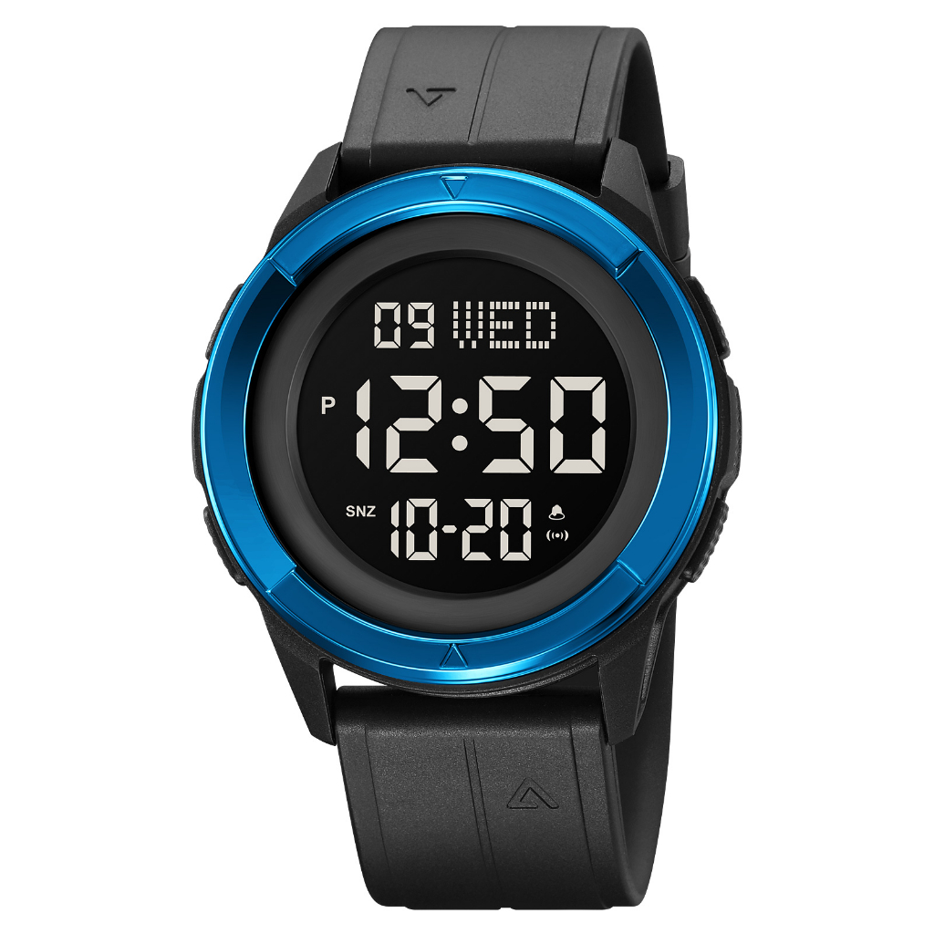 SKMEI 2047 Jam Tangan Pria Digital Sport Watch Anti Air 5 Bar MGOS-Biru Hitam