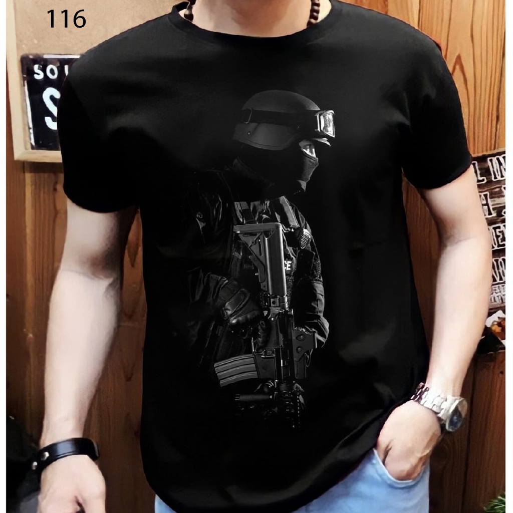 Kaos distro pria sniper swatt