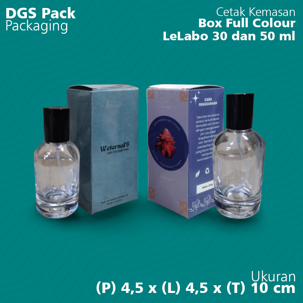 

Box LE LABO CUSTOM / box botol PRINT 30ml 50ml / lelabo / Box 4,5 x 4,5 x 10 cm