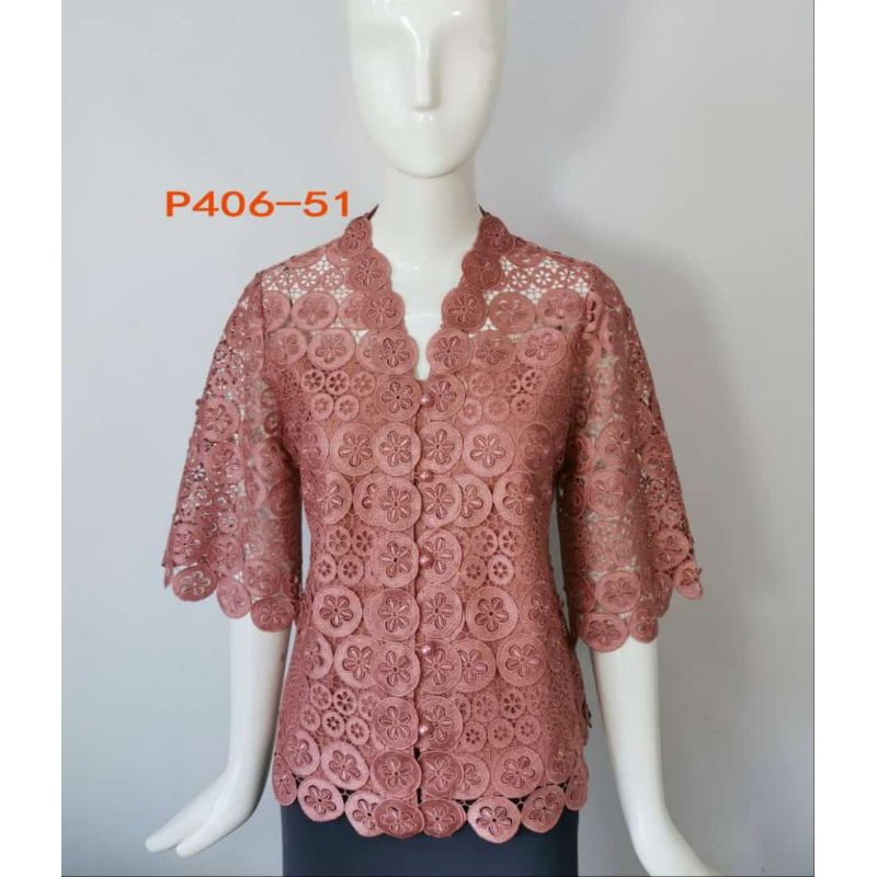 pink butik brokat kancing made in thailand