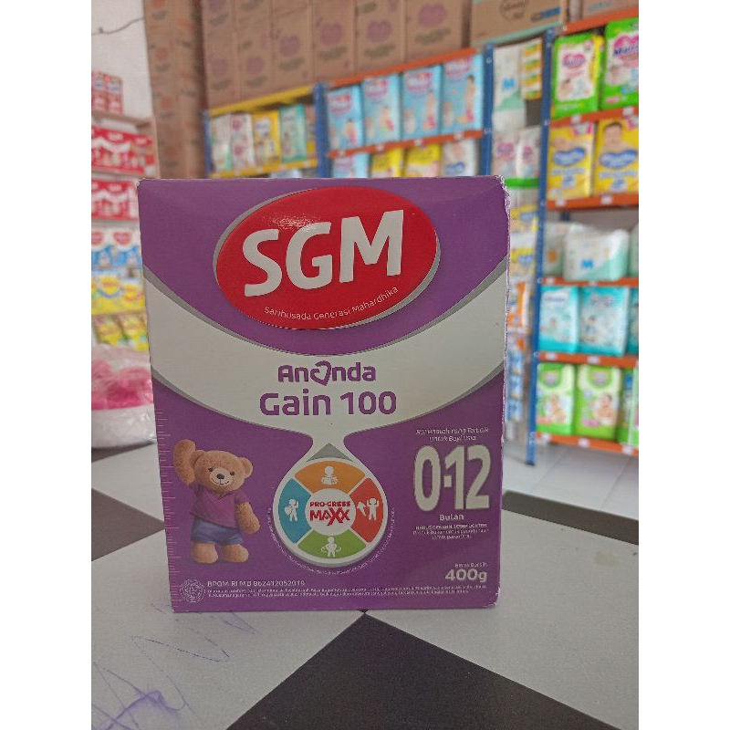 sgm ungu gain optigrow 0-12 bulan  400gr