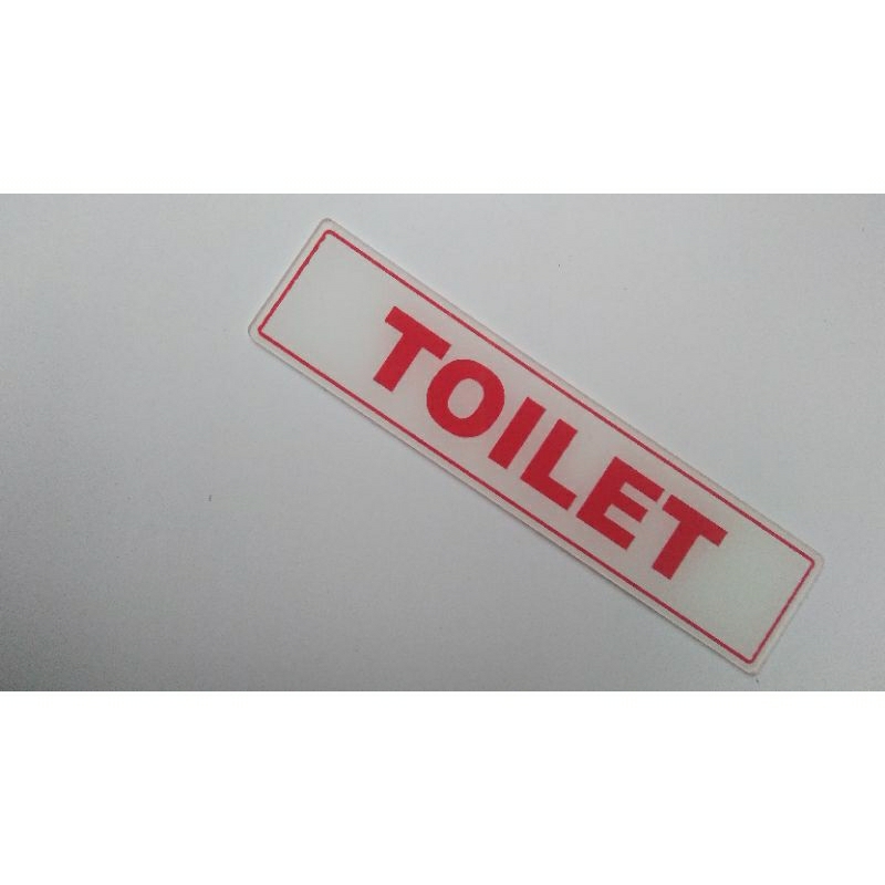 

Acrylik Sign / Papan Nama Akrilik TOILET