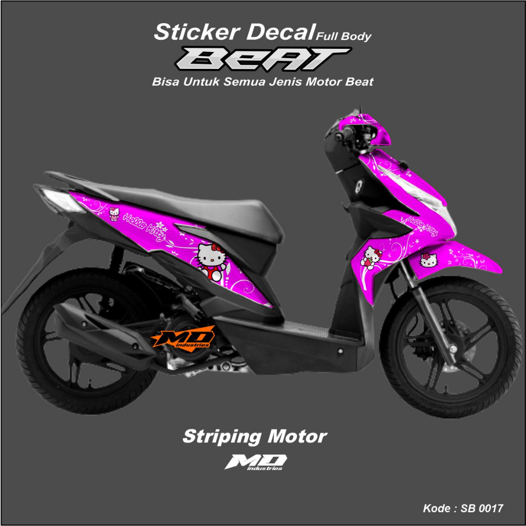 Decal Beat Street Full Body / Esp / Fi / Pop Desain Custom Request Motif Hellokity - Doraemon