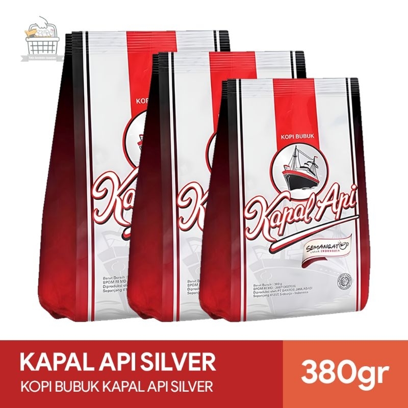 

Kapal Api Silver 380gr - Kopi Kapal Api Silver Bubuk Kemasan 380gr