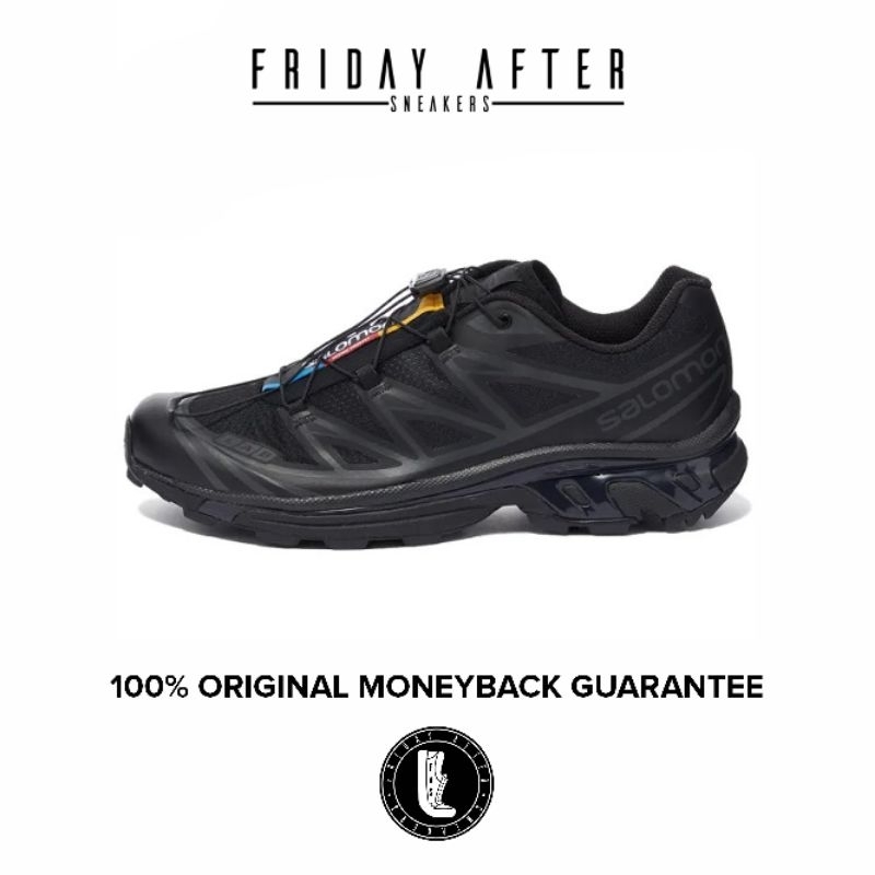 Sepatu Pria Salomon XT-6 Black Black Phantom Original Resmi