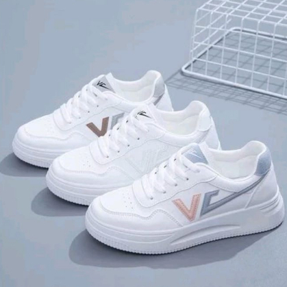 sepatu wanita sepatu sneakers olahraga sport kets running casual putih wanita cewek keren korean style terbaru bisa bayar di tempat ( cod )