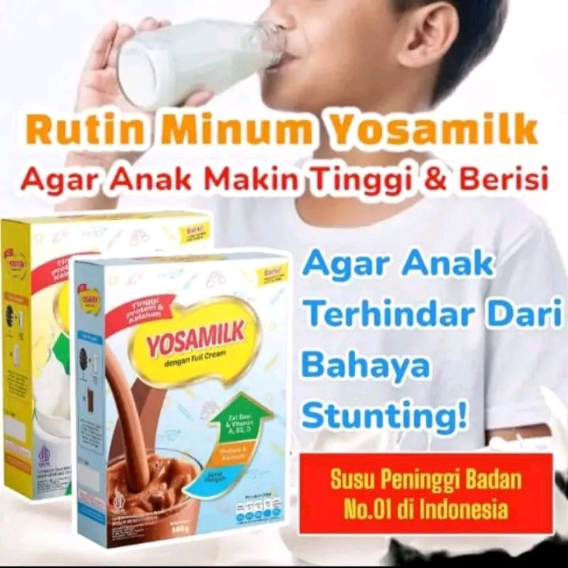 

Susu Yosamilk Premium Penggemuk+Tinggi Badan 100%Ampuh Kemasan Kotak 500gram