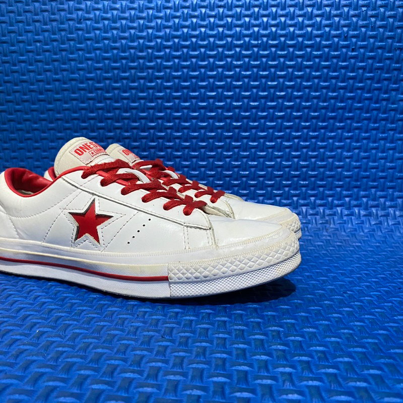 Converse One star ox hanByeol white red
