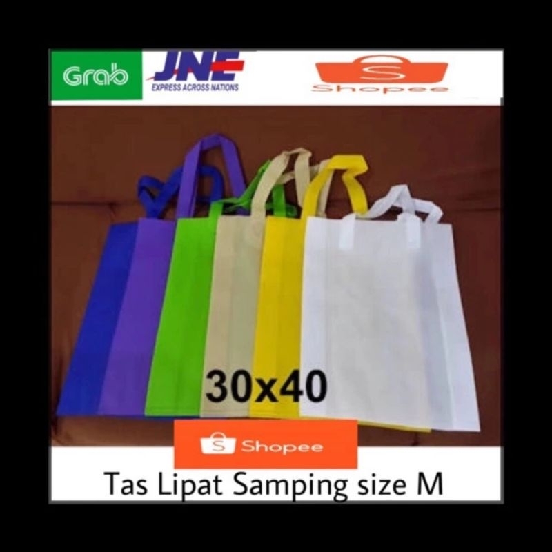 

PEMBELIAN KELIPATAN 12 PCS TAS KAIN SPUNBOND FURING HLS UK L 30X40 / TAS KAIN SPUNBOND / TAS KAIN / TAS SPUNBOND / TAS BELANJA / TAS SOUVENIR