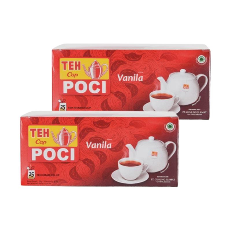 

Teh Celup Cap Poci Vanilla - Teh Poci Vanilla 25 pcs / Kantung Teh