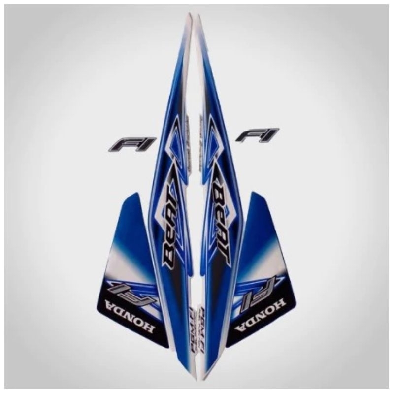 STIKER STRIPING STANDART BEAT FI 2013 LIS LES BODY STIKER BEAT FI 2013 WARNA BIRu