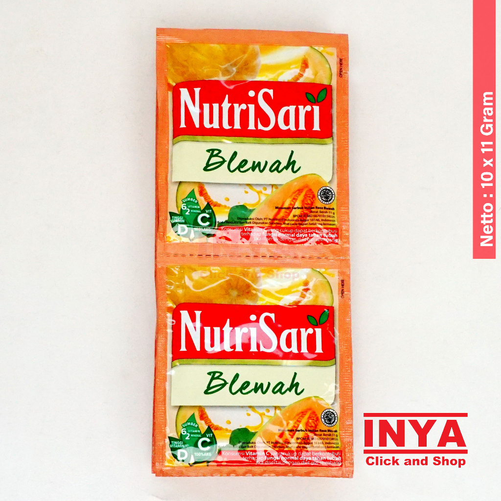 

NutriSari Blewah 10x11gr Renceng - Minuman Serbuk - Instant Powder Drink