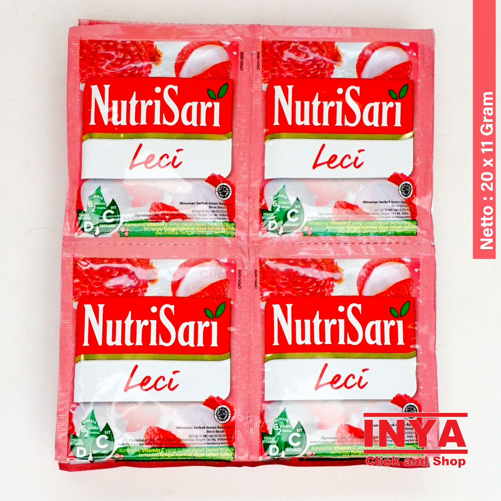 

NutriSari Leci 20x11gr Renceng - Minuman Serbuk - Instant Powder Drink