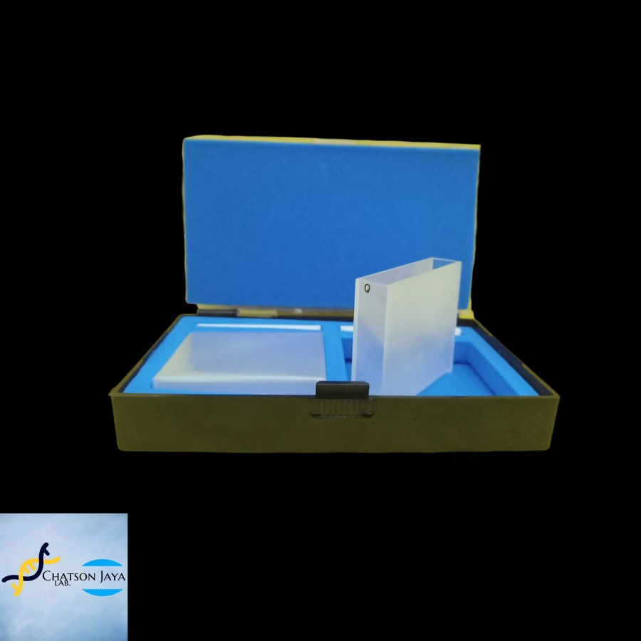 Cuvette Kuvet UV Quartz kuarsa with Lid 50 mm / Cuvette Quartz (1pcs)
