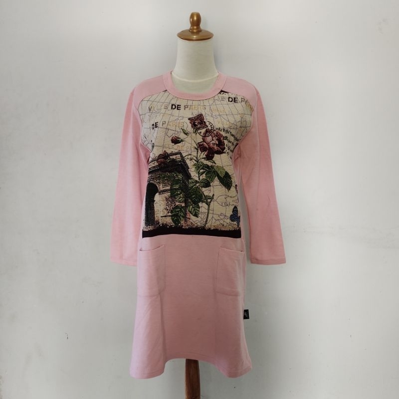 (PRELOVED) Baju Tunik wanita/kaos panjang mix bordir