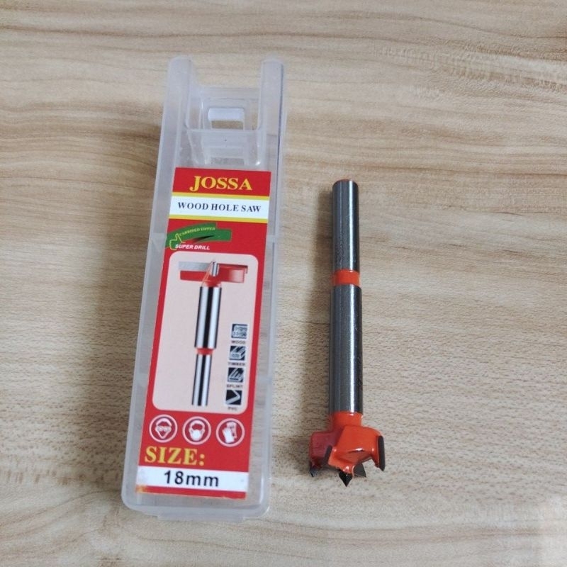JOSSA Forstner 18mm / JOSSA Hole Saw kayu 18mm / Mata bor kayu 18mm JOSSA