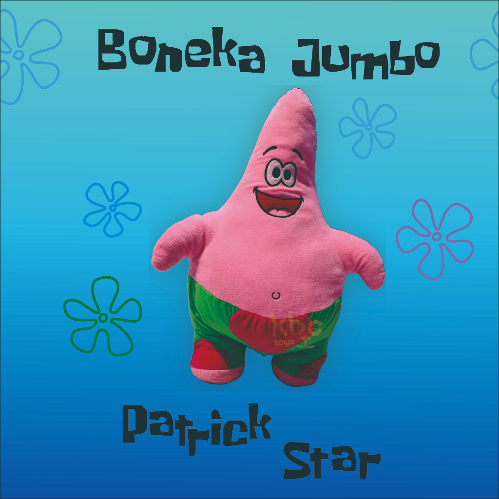 Boneka Patrick Jumbo - Boneka Lembut dan Halus - Cocok untuk Hadiah - Boneka Standar SNI