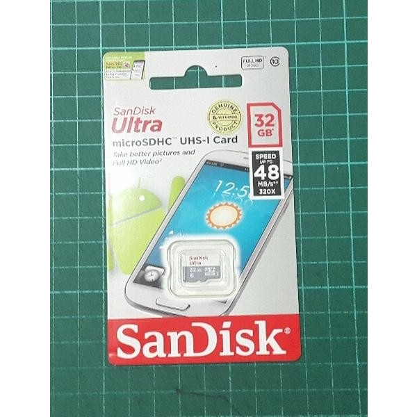 Sandisk Micro SD Ultra C10 48MB/S 32GB / Memory Card MicroSD Sandisk