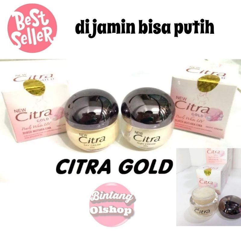 CITRA GOLD SIANG DAN MALAM ASLI citra gold cream wajah cream siang malam cream pemutih wajah cream g