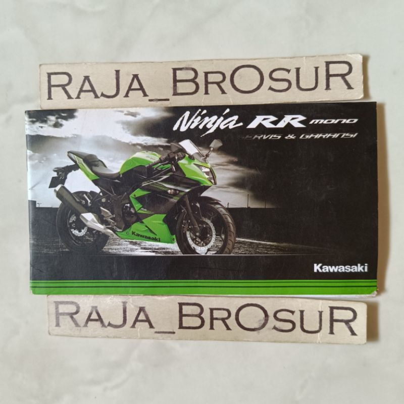 Buku servis dan garansi/Manual book Kawasaki Ninja 250 RR Mono 2014-sekarang