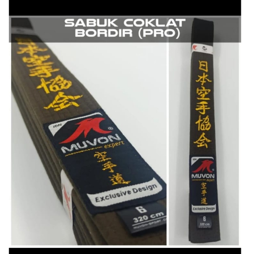Sabuk karate coklat Muvon sabuk karate Coklat Muvon sabuk coklat - exlusive