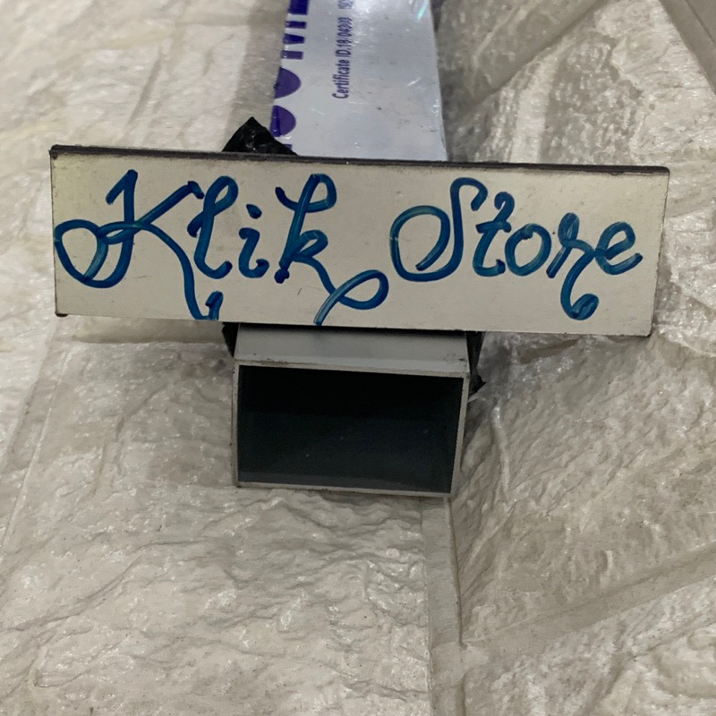 Hollow Aluminium 1x1,5 inch (25 x 38 mm) TEBAL PER BATANG (6 meter)