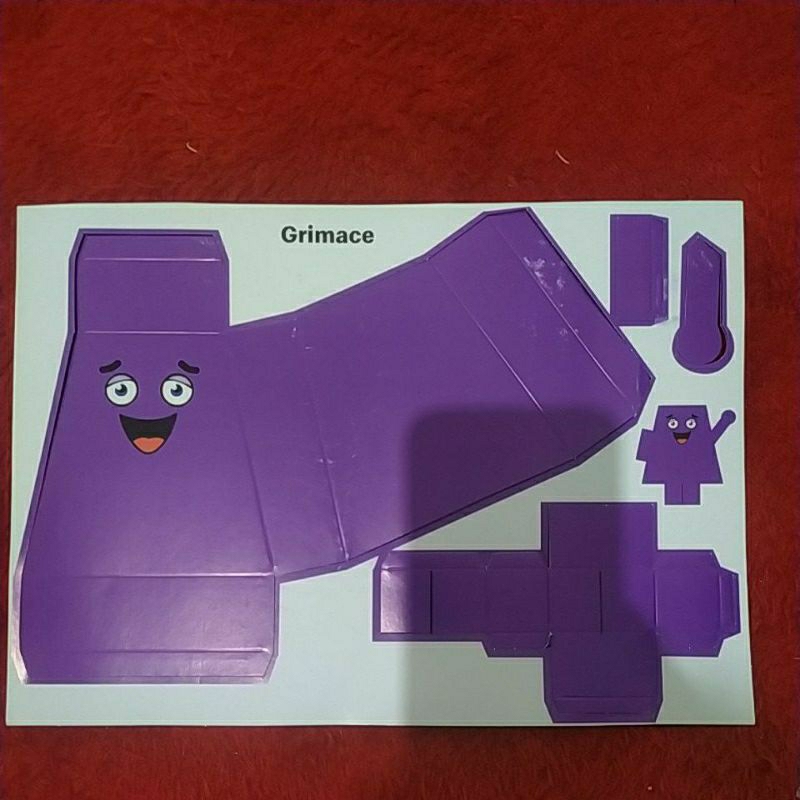 puzzle kertas mcd grimace