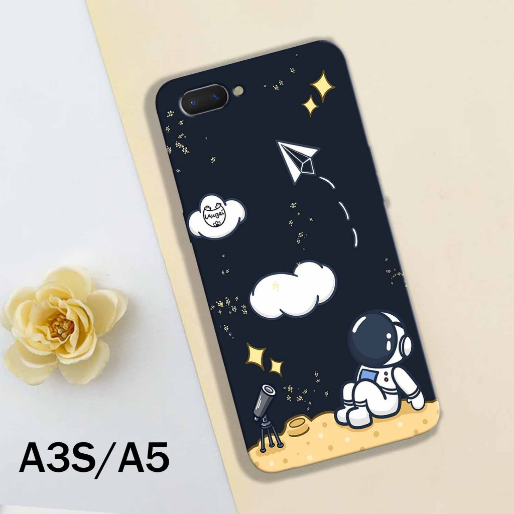 Case Hp - OPPO A3S-A5 - Casing Hp - OPPO A3S-A5 - External_acc - Case Motif Astronot - Fashion Case 