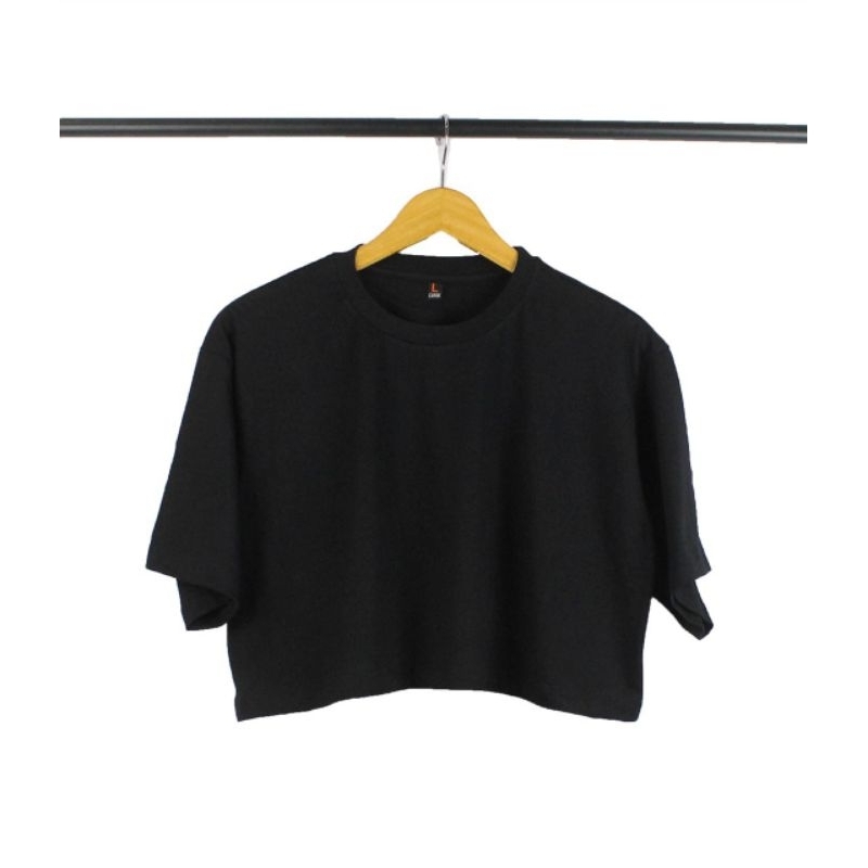 KAOS CROP TOP BAHAN COTTON COMBED 24s