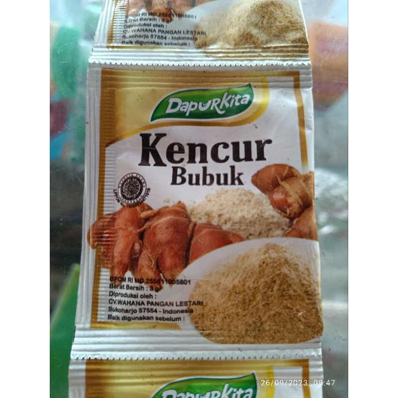 

bumbu instan kencur bubuk 1 renceng